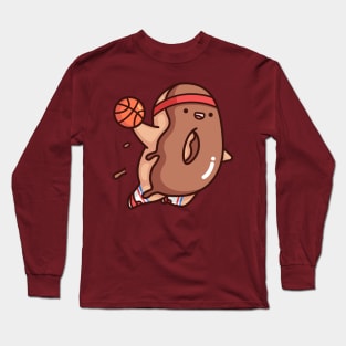 Brown Dunkin Donut Long Sleeve T-Shirt